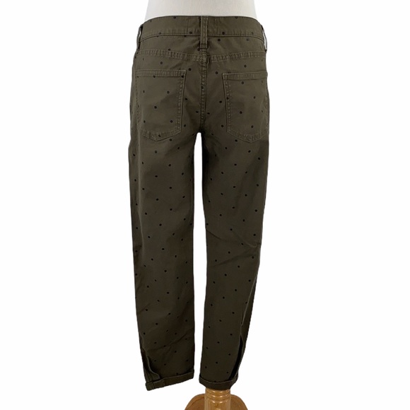 Current/Elliott The Easy Stiletto Olive Polka Dot Skinny Jeans - Picture 10 of 16